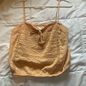 Faded Orange Cropped Tank Top!